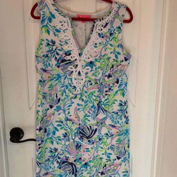 Lilly Pulitzer Dresses & Skirts - Lilly Pulitzer Harper Shift Dress Resort White Shell Beach